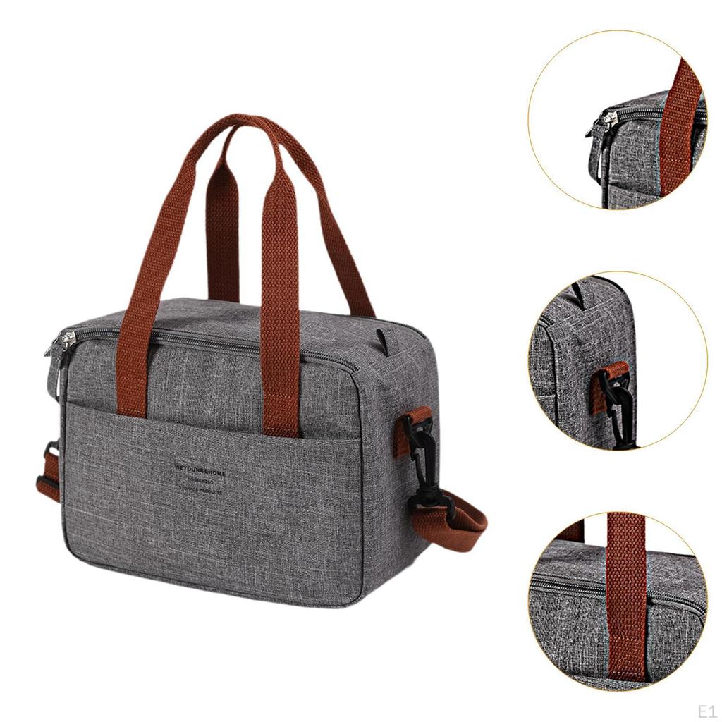 Insulated Cooler Bag Reusable Cold Food Thermal for Office Camping