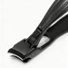 Slanted Edge Safety Nail Clippers with Lock, Large Opening, Round Tip, Anti-Splash, Stainless Steel