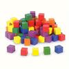 50Pcs Unfinished Blank Mini DIY Wooden Square Blocks 2cm Wood Solid Cubes for Wooden Craft Kids Toy Puzzle Making Material