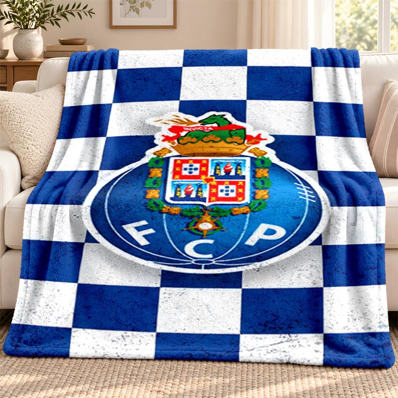 FC Porto blanket Flannel Blanket Soft Cozy Plush Throw for Sofa Bed Lightweight Home Decoration Outdoor camping