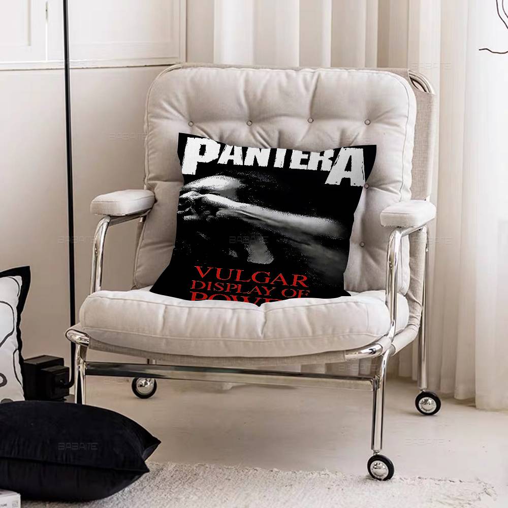 P-Pantera Band Pillow Cushion Cover Pillowcase Living Room Sofa Home Decor Customized