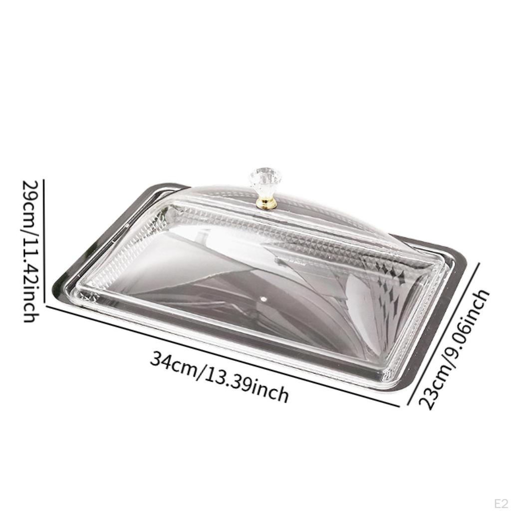 Acryl Servierschale mit Deckel Tischplatte Lebensmittelauslage Obstschale für Hochzeiten und Hotels