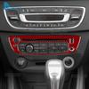 Renault Fluence Megane RS 2009 2010 2011 2012 2013 2014 için Gerçek Yumuşak Karbon Fiber Çıkartma LHD Merkezi Kontrol CD İç Çerçevesi