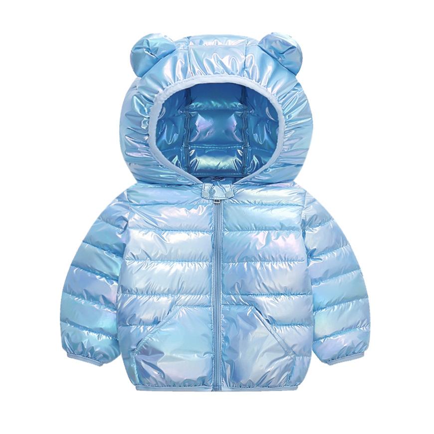 Children Hooded Lightweight Jackets Boys Girls Baby Colorful Warm Jacket Autumn Winter Outdoor Sports Casual Clothes