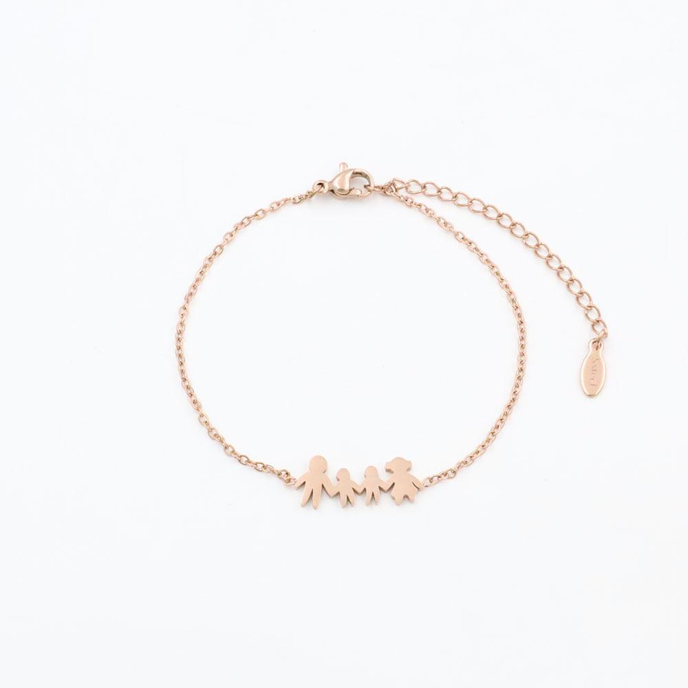 Stylish And Simple Trinkets For Girls Do Not Fade, And A Family Of Four Titanium Steel Bracelets For Women
