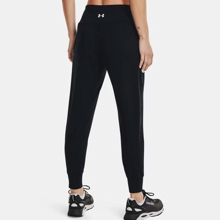 Under Armour Logo Solid Training Slim Fit Pants Women Pants Black 1371021-001