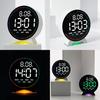 Modern Digital Alarm Clock With Led Display Night Light Weekday And Timer Functionality