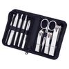 777 Rooibon Premium Nail Clipper 9-Piece Set Black 1 Set
