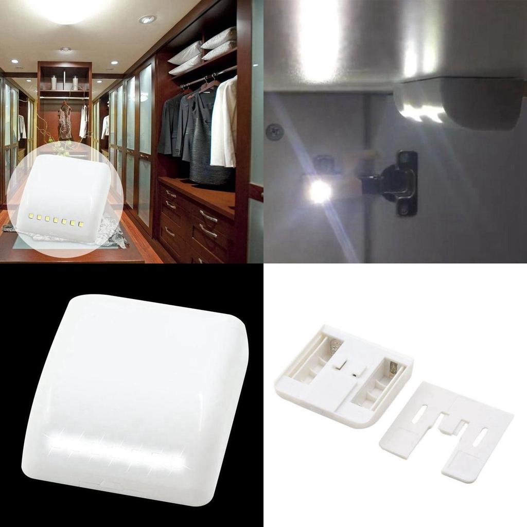 Sensor Led Light Night Lamp Inner Hinge Cabinet Wardrobe Drawer Powered Battery