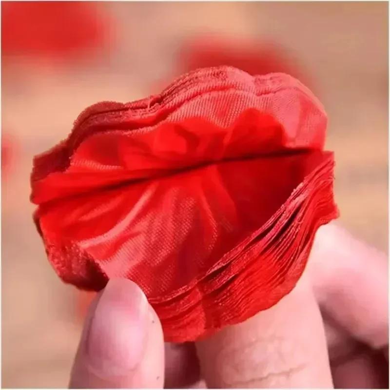 Mehrfarbige rote Seidenblütenblätter für Valentinstag, Hochzeitsfeier, künstliche Rosenblätter, künstliche Blumen, romantische Hochzeitsfeier-Dekoration
