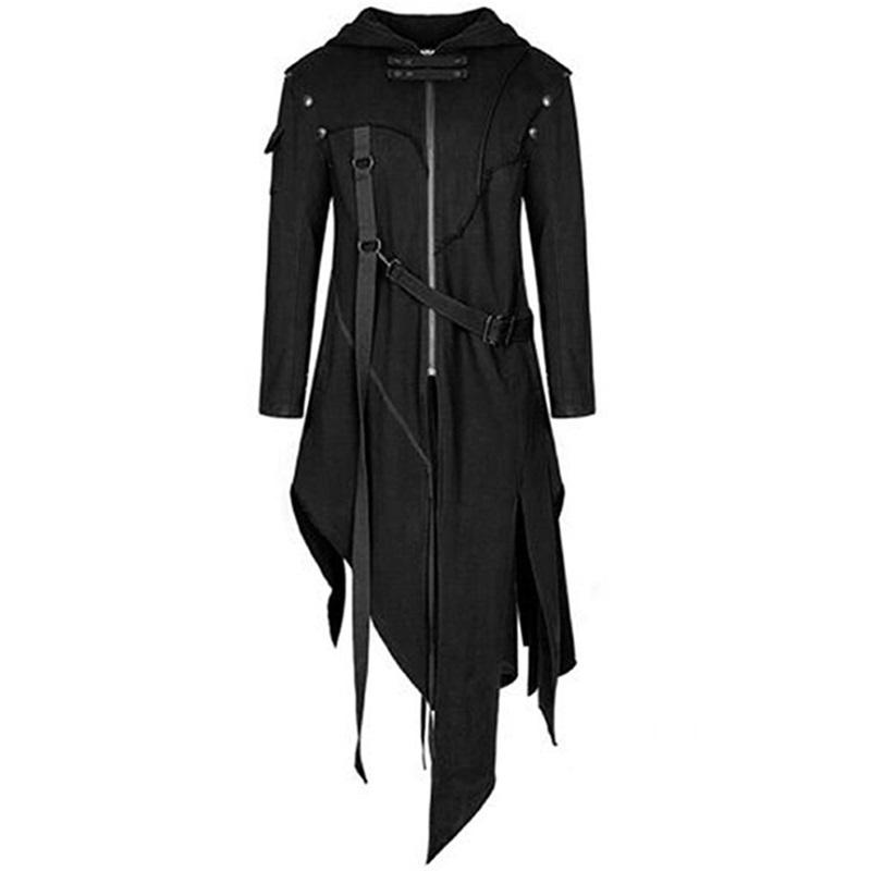 Halloween COS Costume Jacket Irregular Windbreaker Men's Long Jacket Gorgeous And Elegant British Style