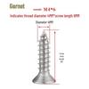 Jianaiter 304 Stainless Steel Phillips Flat Head Countersunk Self-Tapping Wood Screws