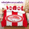 Olympiacos F.C Pattern Bedding Quilt Set Quilt Cover Pillowcase Home Decoration Birthday Gift (1 * duvet cover + 2 * pillowcase, without core)