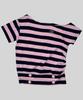 SCULPTOR Button Stripe Tee Pink