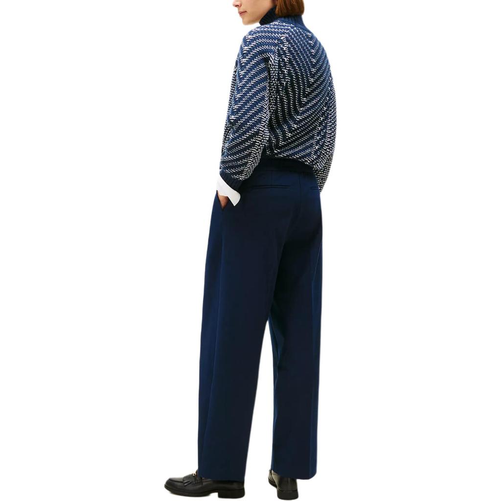 Tommy Hilfiger Slim Fit Wide Leg Soft Comfortable Solid Color Casual Pants Women Bottoms XW06061-0GY