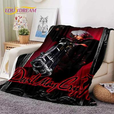3D D-Devil May Cry DMC Game Cartoon Soft Blankets,Keep Warm Throw Blanket Comfortable Blanket for Picnic Beds Sofa Home Bedroom