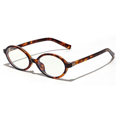 Y2K Retro Ovale Montuur Bril Vrouwen Luipaard Ins Zoet Cool Zonnebril Trendy meisje Decoratieve Bril Leesbril Computerbril