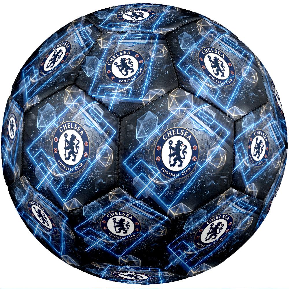 Chelsea FC Thema Fußball Ball Größe 5 Fußball Ball Weiche Haptik Professioneller Trainingsfußball für Outdoor-Sportarten
