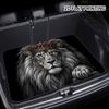 1Pcs Lion Pattern with Crown Car Trunk Mat with Anti Slip Cargo Liner Waterproof Rear Storage Protector Floor Mat for SUV Sedan