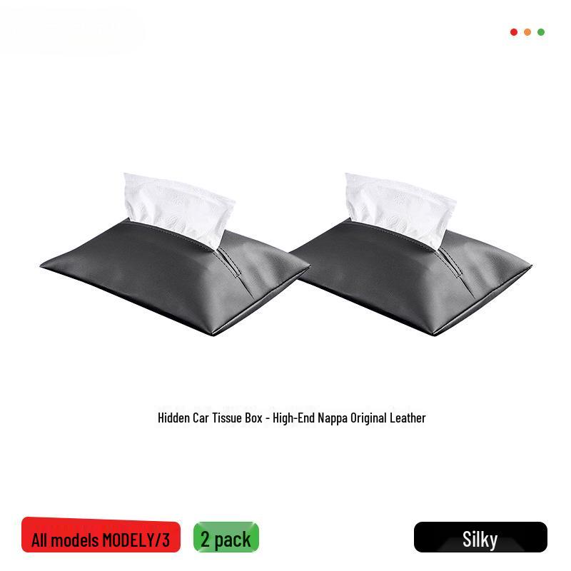Hidden Pull-Out Tissue Box for Tesla Model Y/3 - Car Interior Accessory