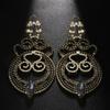 Full Diamond Long Earrings, Personality Trend Exaggerated Earrings, Hip Hop Style Women'S Earrings Earrings