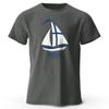 Men's Yachting Graphic Print T-Shirt 100% Cotton Vintage Tops for Summer Oversize Style Women Tees