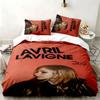 Avril Lavigne 3pc Set Perfect for Bedroom Use Comfortable Bedding Set Includes a Duvet Cover and Two Pillowcases Ideal Birthday or Christmas Gift