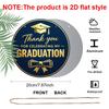 2D Flat Aluminum Graduation-themed Wall Decorations, Available in Various Sizes, with Elegant Navy Blue and Gold Foil Color Schemes, Making Them A