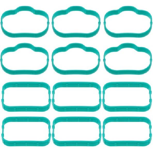 Green Intake Manifold Upper Lower Gasket Set for 11-19 Chrysler Dodge Jeep 3.6L