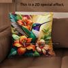 2D Hummingbird Floral Bohemian Throw Pillow Covers Pattern Cushion Cover Suitable For Sofa Bedroom Car Pillow Cover