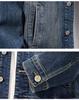 Men's High-Quality Classic Blue Denim Jacket - Autumn/Winter Collection
