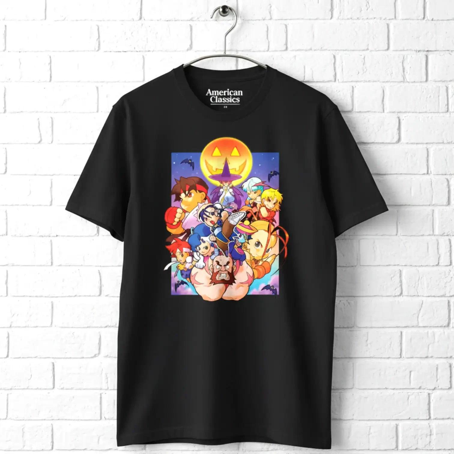 Street Fighter Spooky Halloween Chibis Men s T Shirt XXL