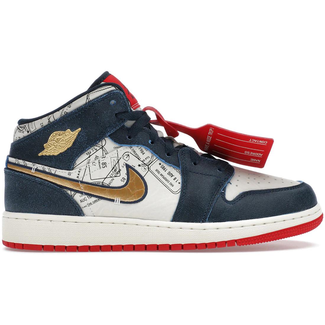 

Sneaker Jordan 1 Mid SE Take Flight Gold Swoosh (GS)(FN1353-400) 36