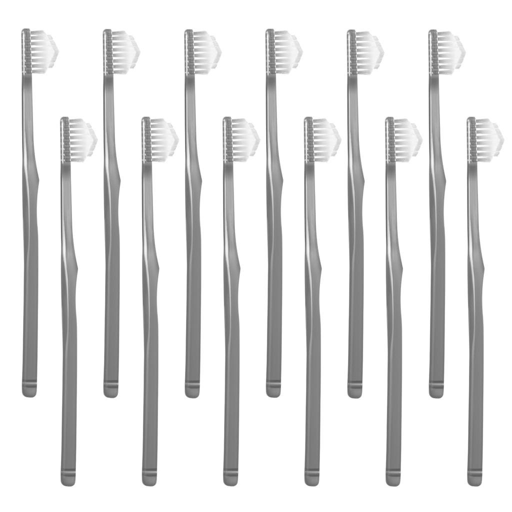 Miracle Toothbrush for Matte Removes Stains with Just a Adults, Soft, Gray, 12-Piece Set. Swipe. [Authentic] [Official]