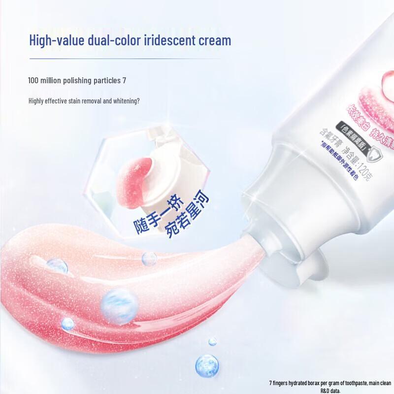 Crest Whitening Toothpaste, Fresh Peach Blossom Scent, 2x120g