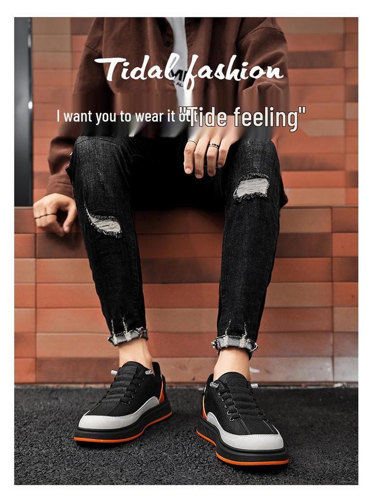 Men's Trendy Autumn Lightweight Breathable Slip-On Leather Casual Shoes