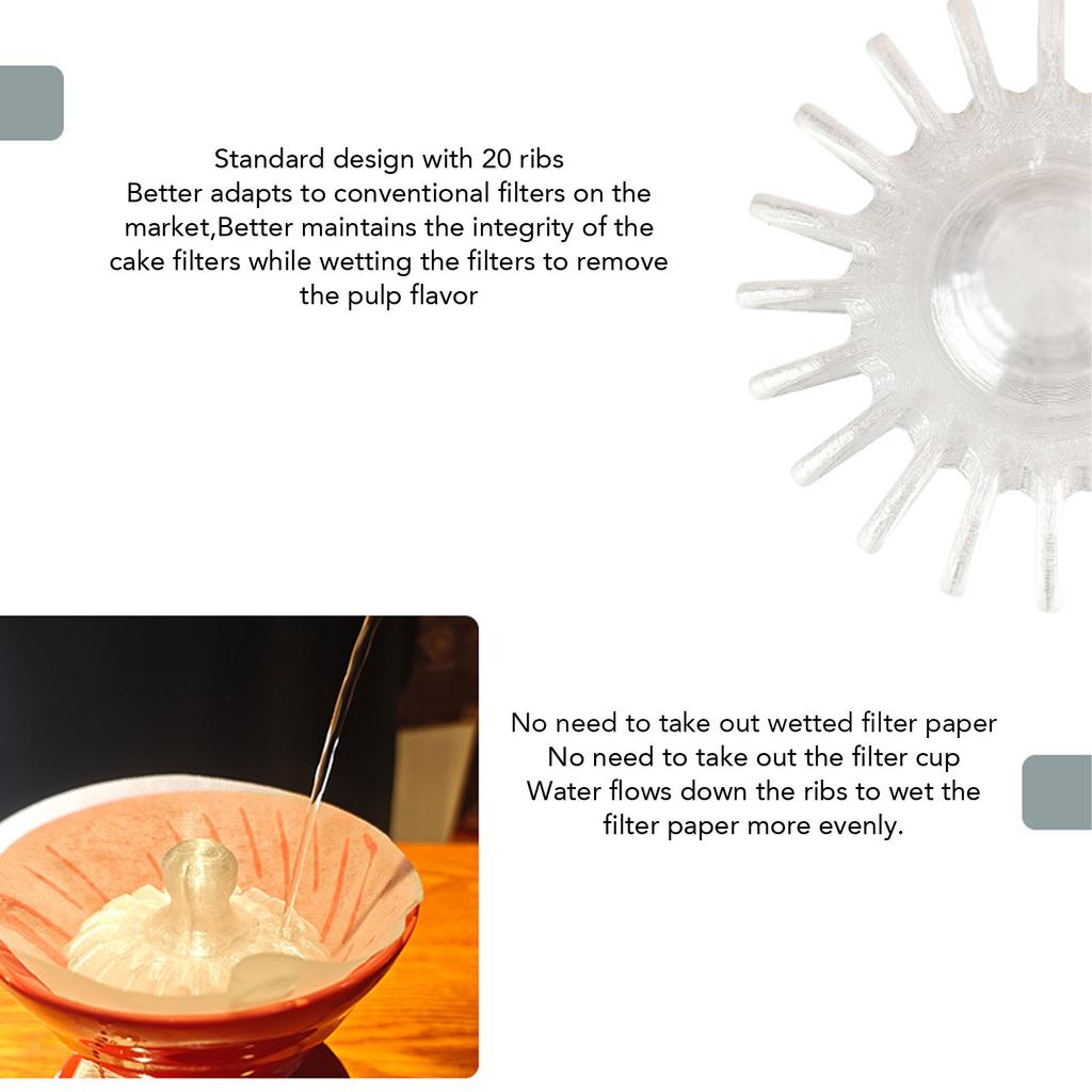 Asystent papieru filtrującego do kawy Stożek do dociskania papieru filtrującego do kawy do ręcznego parzenia kawy Akcesorium