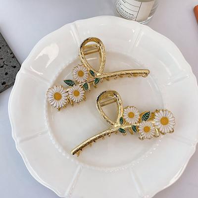 Süße literarische Blumen-Haarklammer für Damen, Gänseblümchen-Haarnadel für Damen-Haar-Accessoires
