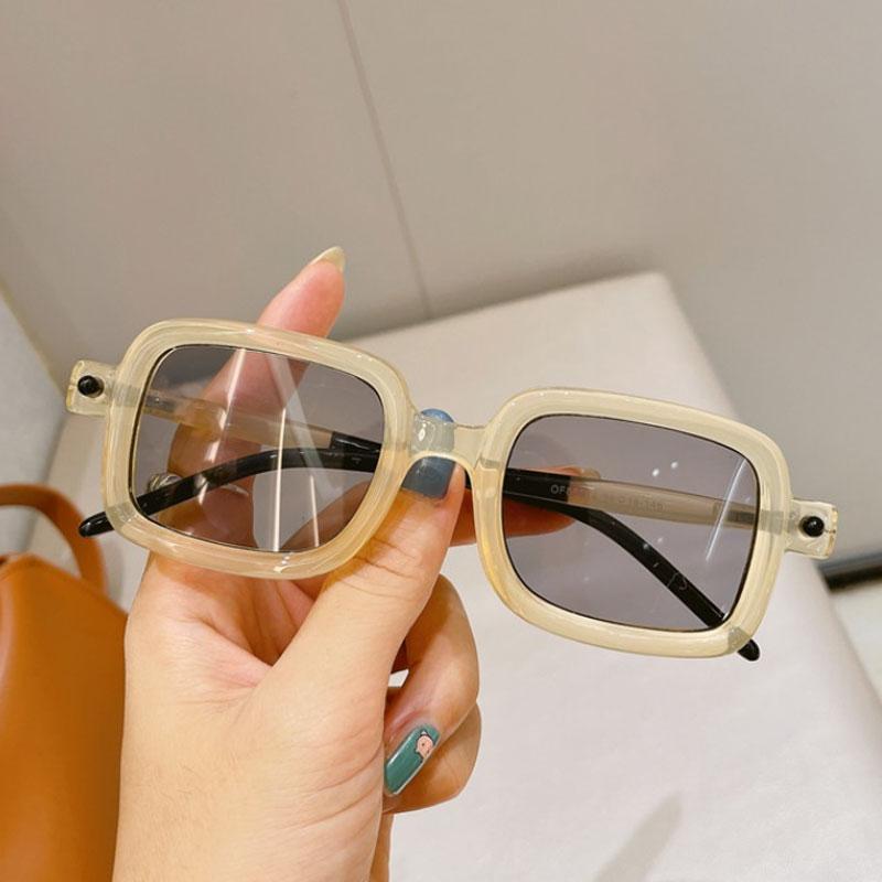 Retro Kleine Rechteckige Sonnenbrillen Damen Herren Mode Punk Brillen Luxusmarke Designer Schwarze Quadratische Sonnenbrillen