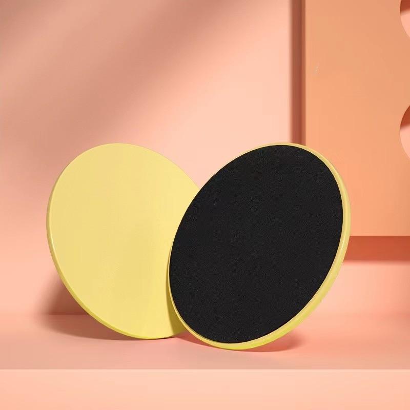 2Pcs Solid Color Yoga Sliding Discs, Yoga Fitness Foot Sliding Pads, Workout Equipment for Abdominal Core Training, Body Shaping