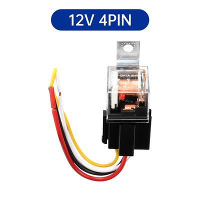 80A JD1914 JD2914 12V 24V Wired Socket Waterproof 4-pin 5-pin Car Relay