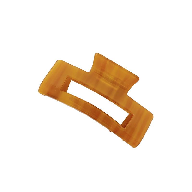 Vintage Acetate Hair Claw Snap Clip Fashionable Versatile Geometry Accessory For Ladies