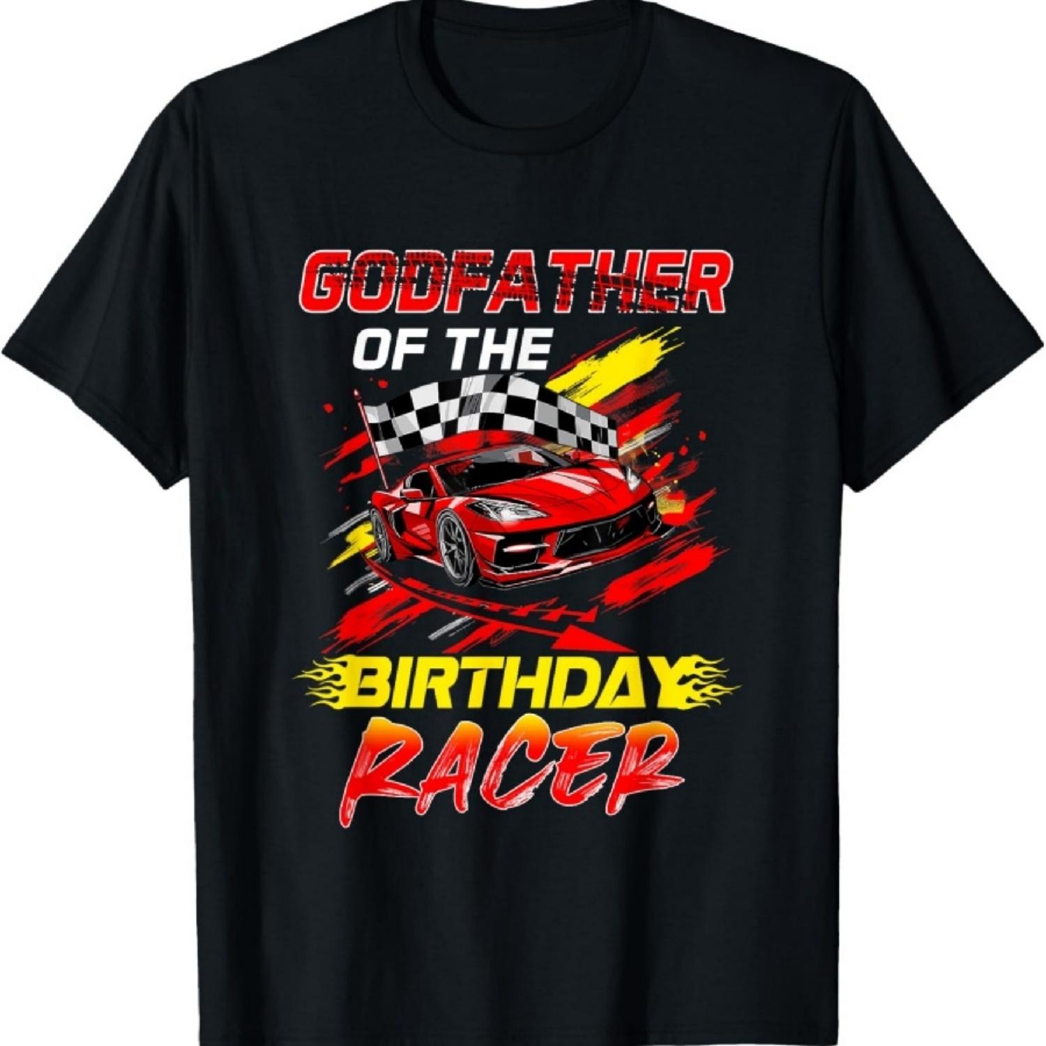 

Godfather Of The Birthday Racer Race Car Party Family T-Shirt XXXXXL чорний