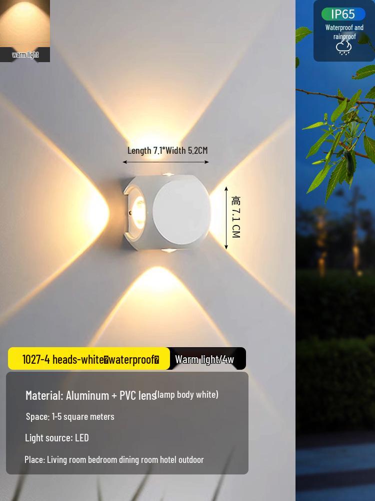 2025 Sleek LED Wall Lamp: Waterproof Bedside, Living Room, Outdoor & Entrance Decor
