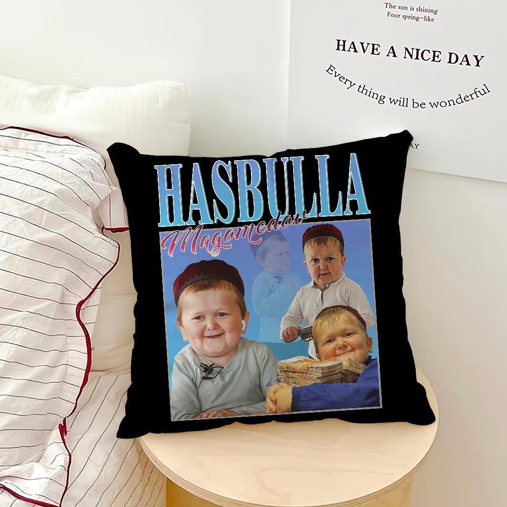 Funny Hasbulla Magomedov Pillow Case Sofa Living Room Bedroom Headboard Backrest Cushion Square Cushion Nap Time