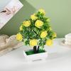 Rose Potted Artificial Plant With Durable Plastic Foam For Home Decor And Gifts