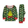 Print Cute Family Set Pajamas, Home Clothes, Family Set Long Sleeve Top Pants Set