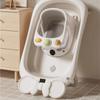 Sicherer Badewannensitz für Babys mit rutschfester Basis für 6+ Monate altes Baby Stützender Baby-Badewannenstuhl mit Abflussloch