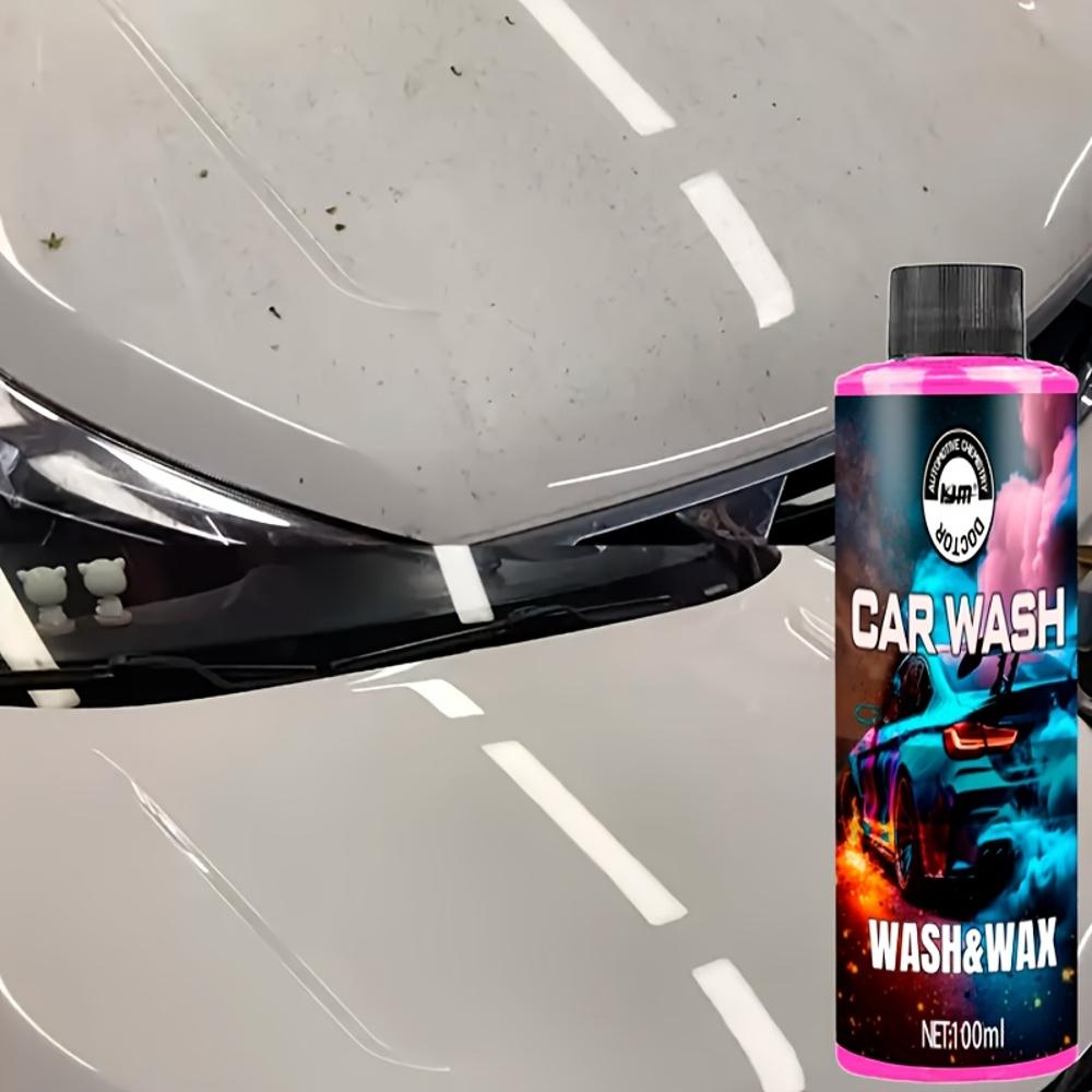 Car Exterior Care Liquid - High-Density Pink Foam Car Wax with Concentrated Formula | Creamy and Dense Full-Coverage Coverage |