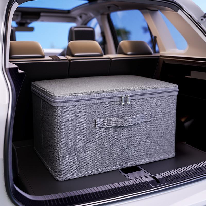 Foldable Storage Box with Cloth Cover, Large Capacity Quilt Storage Box, Underwear Storage Box Clothes Organizer